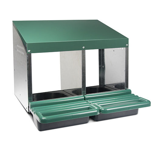 Nesting Box Metal & Plastic - Double Hole