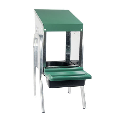 Nesting Box Metal Rollaway Battery - 1 Hole - Single Row, Single Sided with Legs
