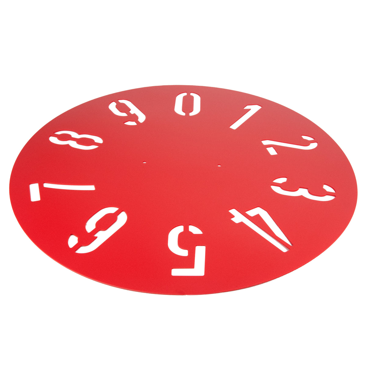 Clockface Plastic Stencils - 0-9 Each