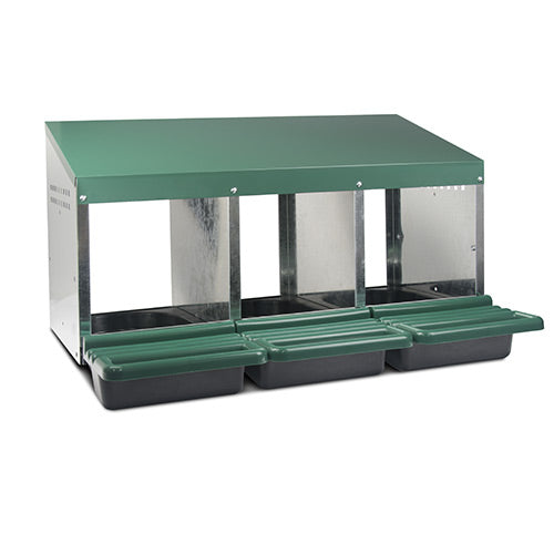 Nesting Box Metal & Plastic - Triple Hole