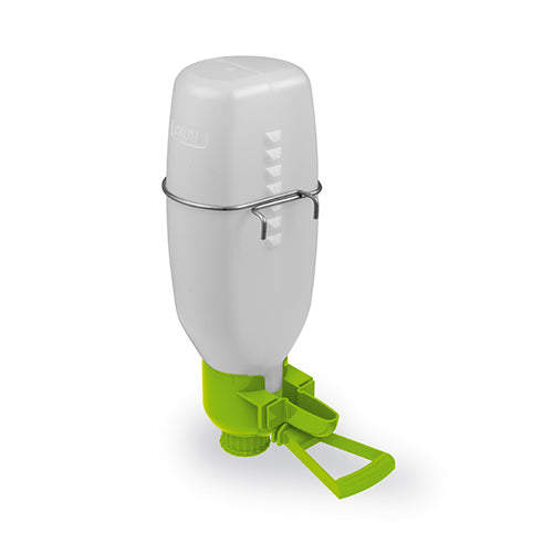 Plastic Bottle Cage Drinker for Birds with Perch - 1 litre