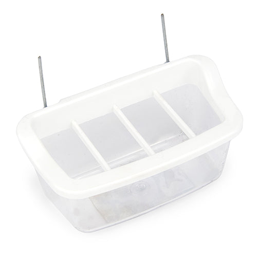 Plastic Bird Feeder with Dividers 9cm