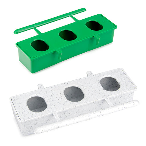 Plastic Bird Feeder 3 Holes with Perch