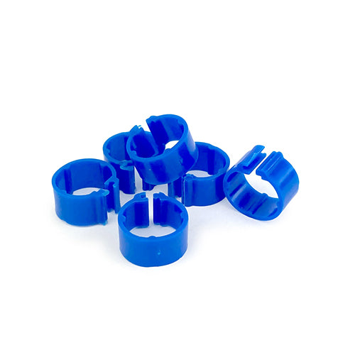 Poultry Leg Rings 12mm - Blue (24)