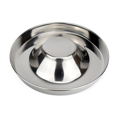 Stainless Steel Puppy Saucer Bowl - 28cm