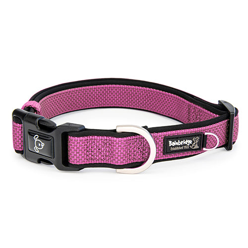 Premium Sport Dog Collar with Neoprene - M - Pink