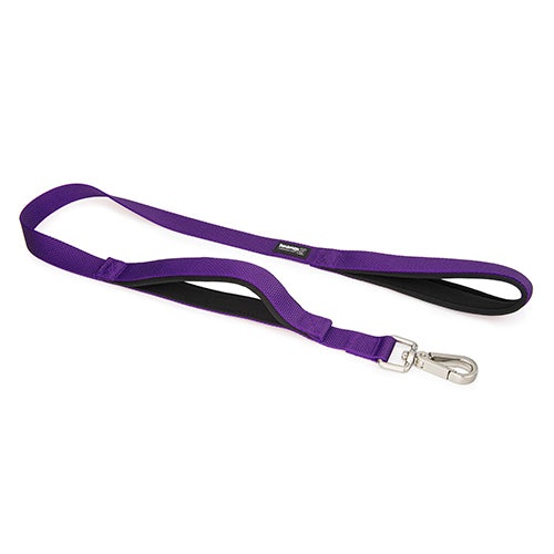 Premium Sport Dog Lead with Safety Handle - 2.5cm x 100cm - Purple