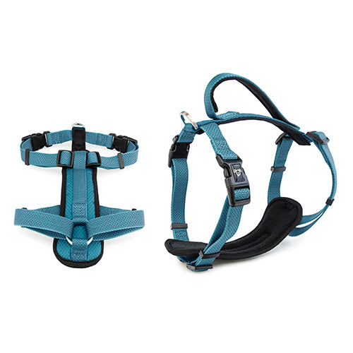 Premium Sport Dog Harness with Safety Handle - S - Blue
