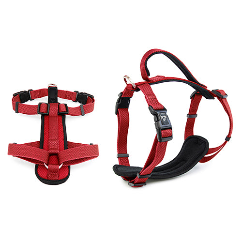 Premium Sport Dog Harness with Safety Handle - S - Red