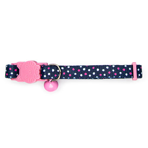 Cat Collar - Dots - Blue