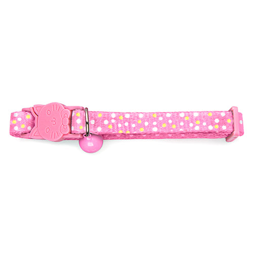 Cat Collar - Dots - Pink