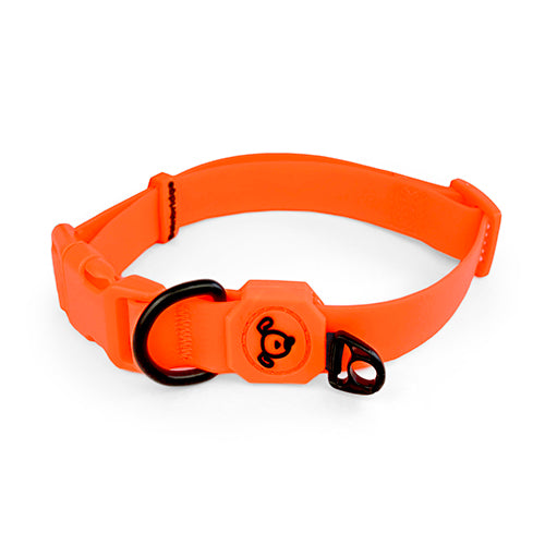 Dog Collar Waterproof - Medium (34-49cm) - Bright Orange