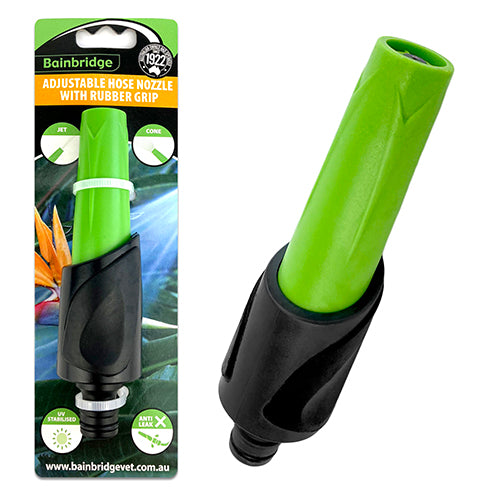 Adjustable Hose Nozzle with Rubber Grip