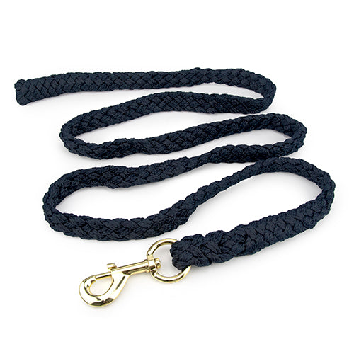 Rope Lead with Brass Snap 2m - Blue