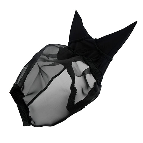 Fly Mask w Ears Padded Elastic - Cob