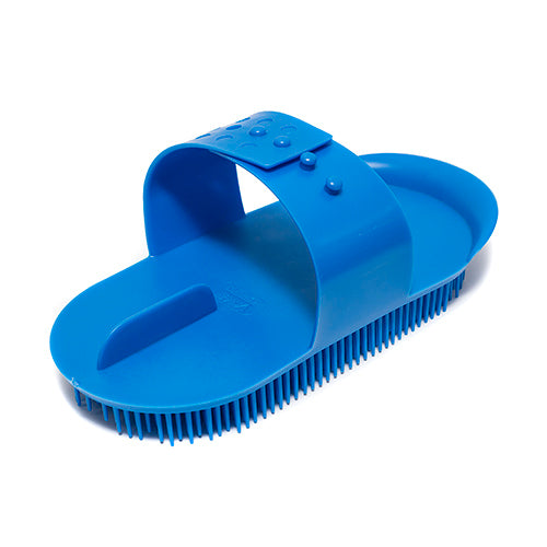 Plastic Massage Curry Comb - Large - Blue