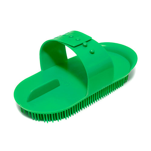 Plastic Massage Curry Comb - Large - Green