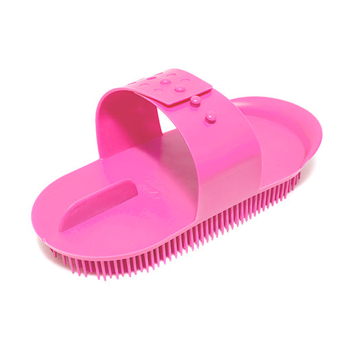 Plastic Massage Curry Comb - Large - Pink
