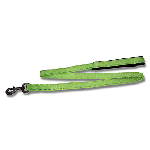 Dog Lead Webbing Reflective Strips - 120cm x 15mm Green