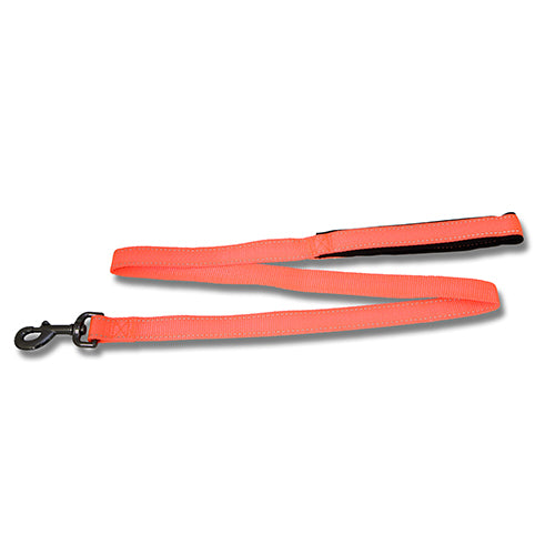 Dog Lead Webbing Reflective Strips - 120cm x 15mm Orange