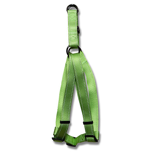 Harness Webbed Adjustable w Reflective Strips 51-70cm Green