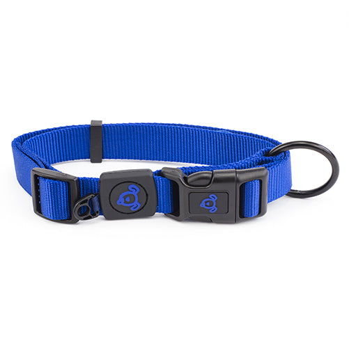 Nylon Dog Collar Premium - Small Blue