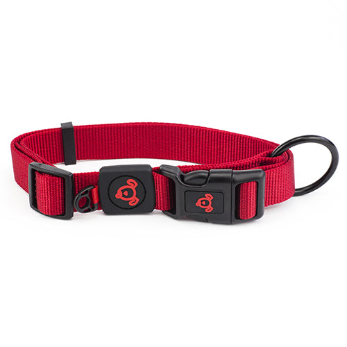 Nylon Dog Collar Premium - Small Red