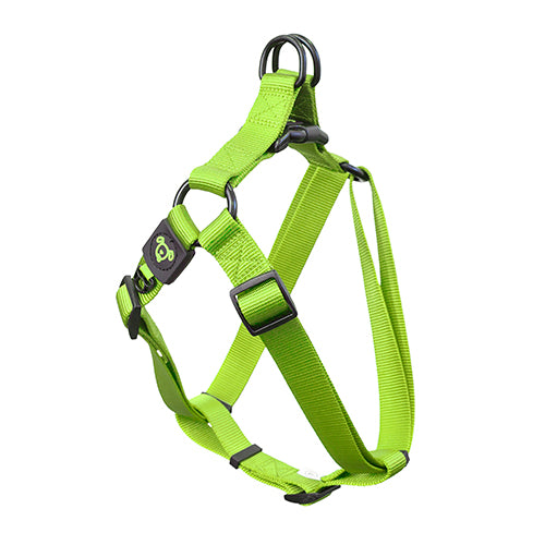 Nylon Step in Harness Premium - Small Green