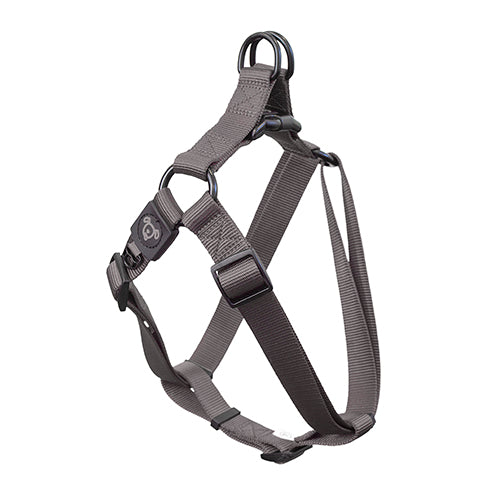 Nylon Step in Harness Premium - Medium Grey