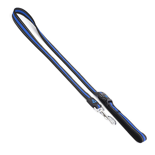 Double Layer Reflective Mesh Cafe Lead - 2.5cm x 120cm Blue