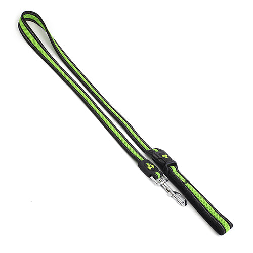 Double Layer Reflective Mesh Cafe Lead - 2.5cm x 120cm Green