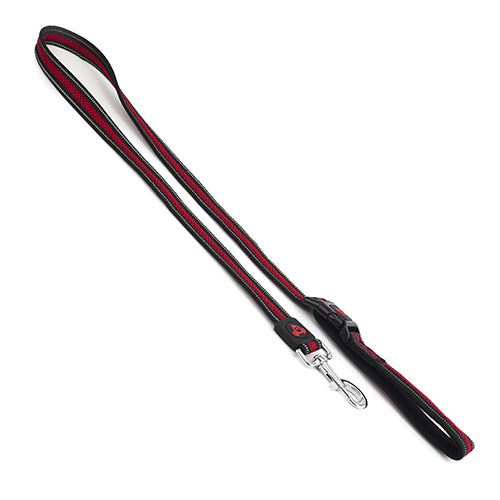Double Layer Reflective Mesh Cafe Lead - 2.5cm x 120cm Red