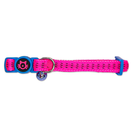 Nylon Cat Collar - Padded Pink