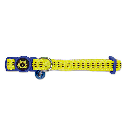 Nylon Cat Collar - Padded Yellow