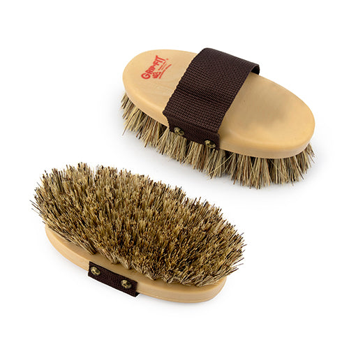 Grip-Fit Medium Stiff  Brown Fibre Brush