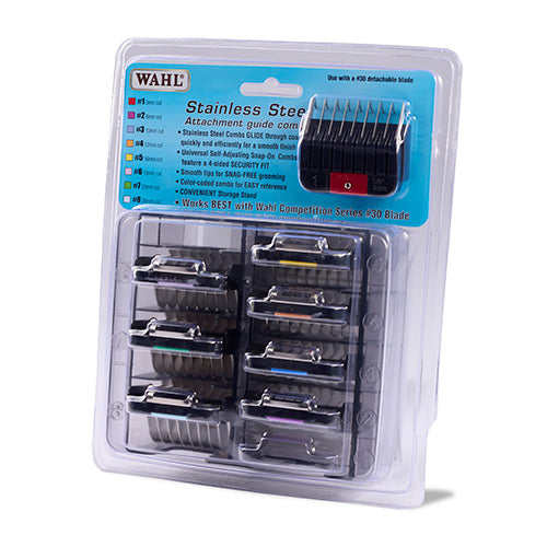 Wahl Set of 8 Metal Guide Attachments #1-8 - KM