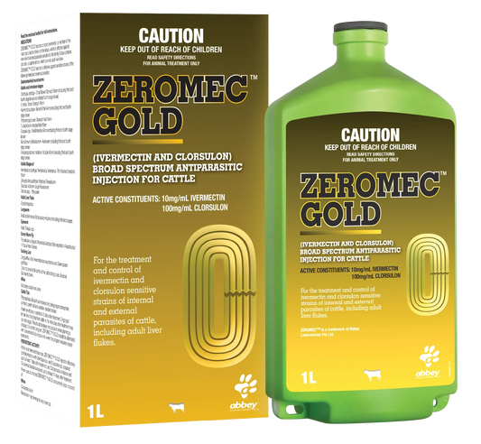 ZEROMEC™ GOLD Broad Spectrum Antiparasitic Injection for Cattle
