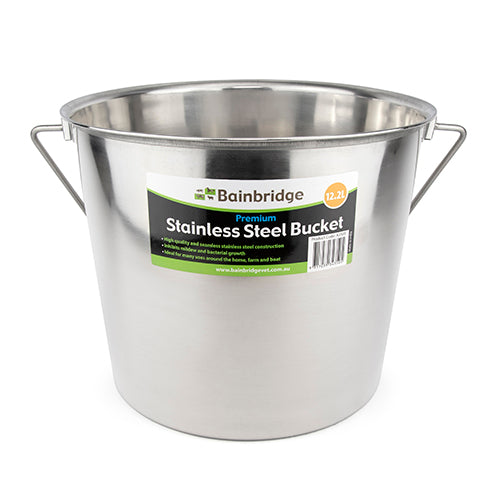 Stainless Steel Bucket - 13.5 Litre