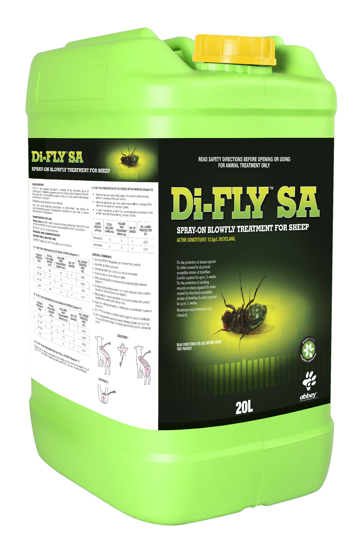 Di-FLY™ SA Spray-On Blowfly Treatment for Sheep