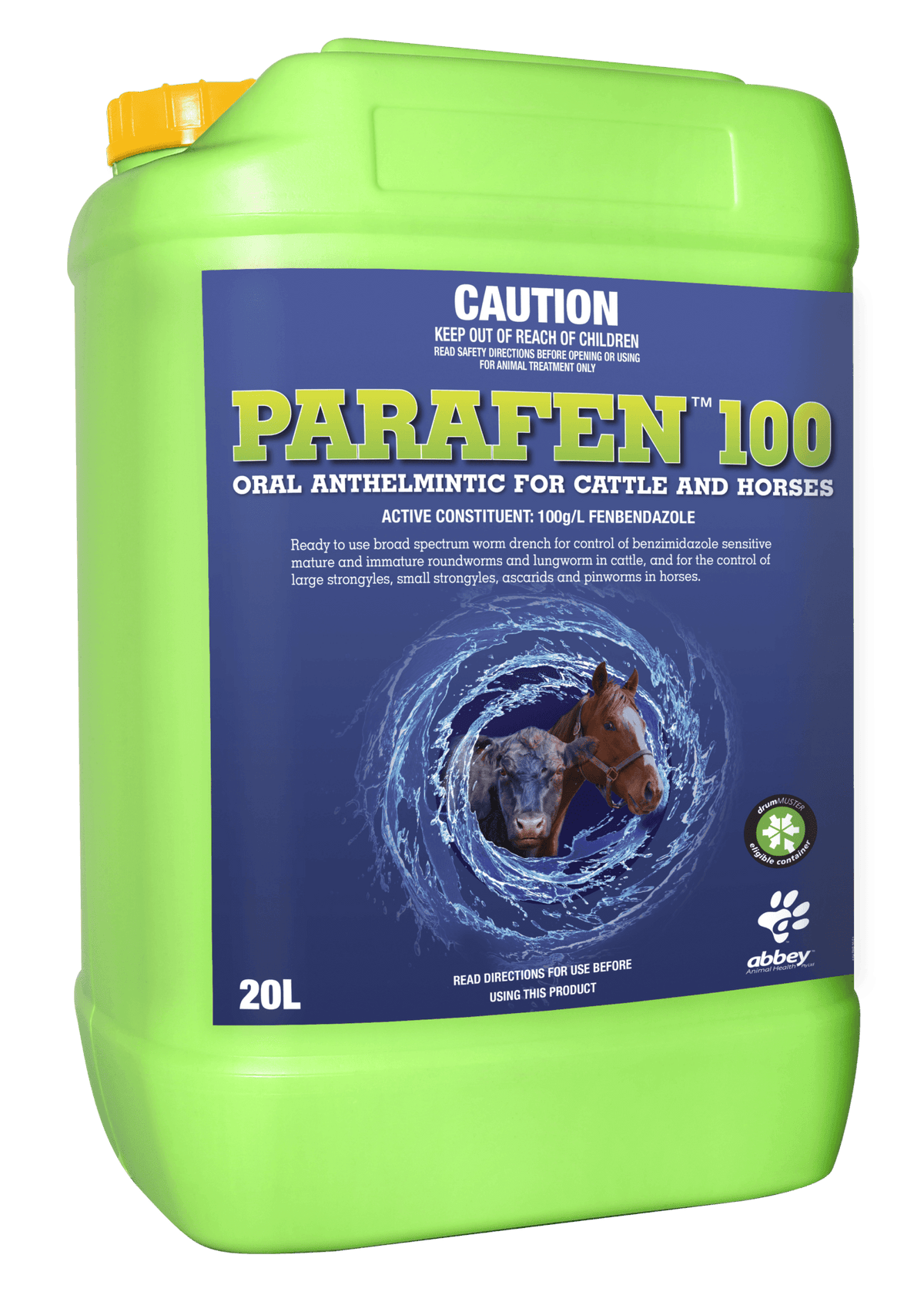 PARAFEN™ 100 Oral Anthelmintic for Cattle and Horses