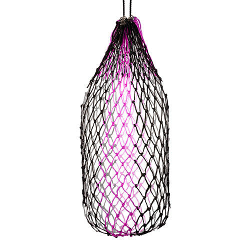 Hay Net Slow Feeder - 100cm - 5cm - Black/Pink