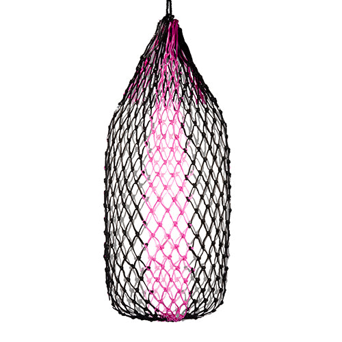 Hay Net Slow Feeder - 112cm - 5cm - Black/Pink