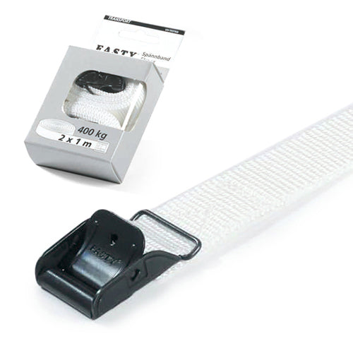 Fasty Transport Strap White - 100cm (2 pack)