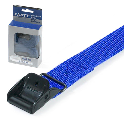 Fasty Transport Strap Blue - 200cm (2 pack)