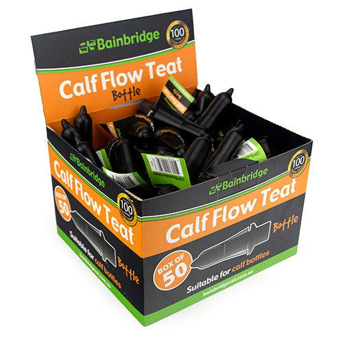Bainbridge Calf Flow Bottle Teat - Black (box of 50)