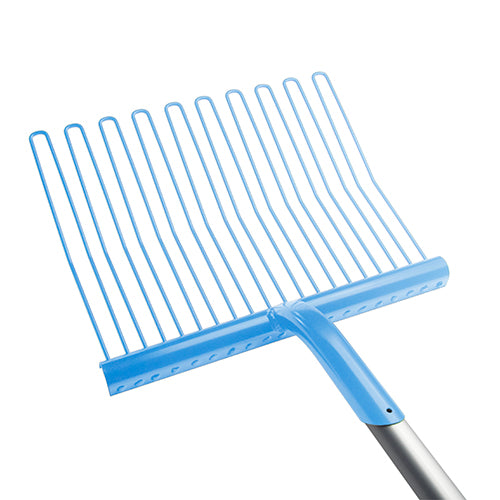 Rubber Mat. Fork Metal Alu Handle Blue