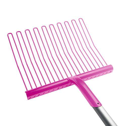 Rubber Mat. Fork Metal Alu Handle Pink
