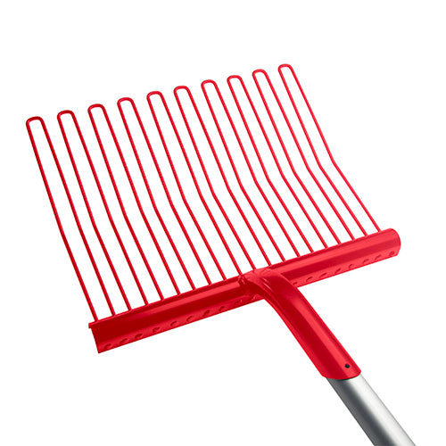 Rubber Mat. Fork Metal Alu Handle Red