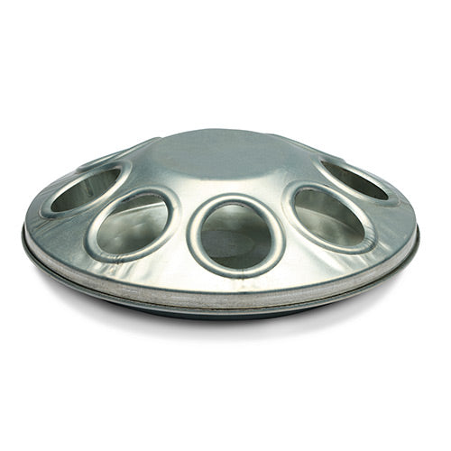 Galvanised Chick Feeder - 8 Hole