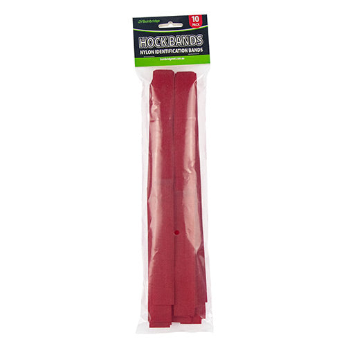 Hock Bands Nylon - Red (10 Pk)